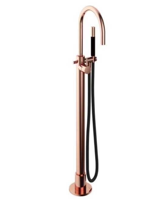 Hotbath Cobber vrijstaand badkraan rosé goud